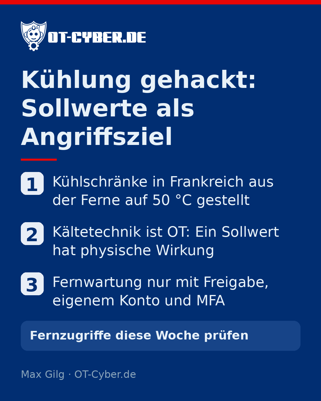 Infografik: Kühlung gehackt: Sollwerte als Angriffsziel