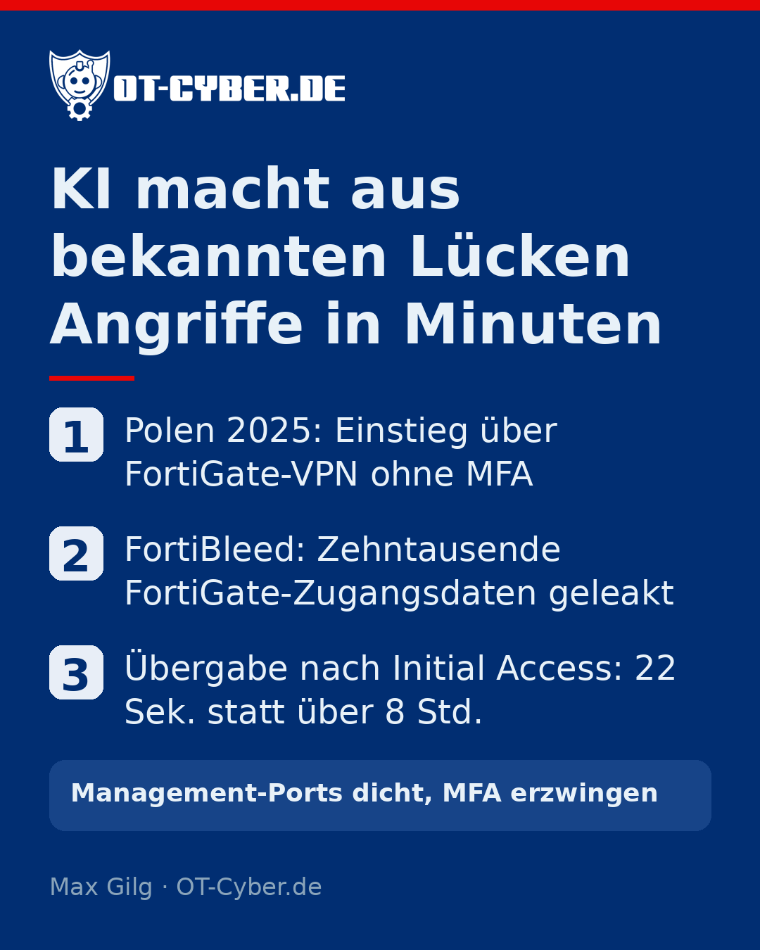 Infografik: Edge-Geräte als Einfallstor in OT-Netze