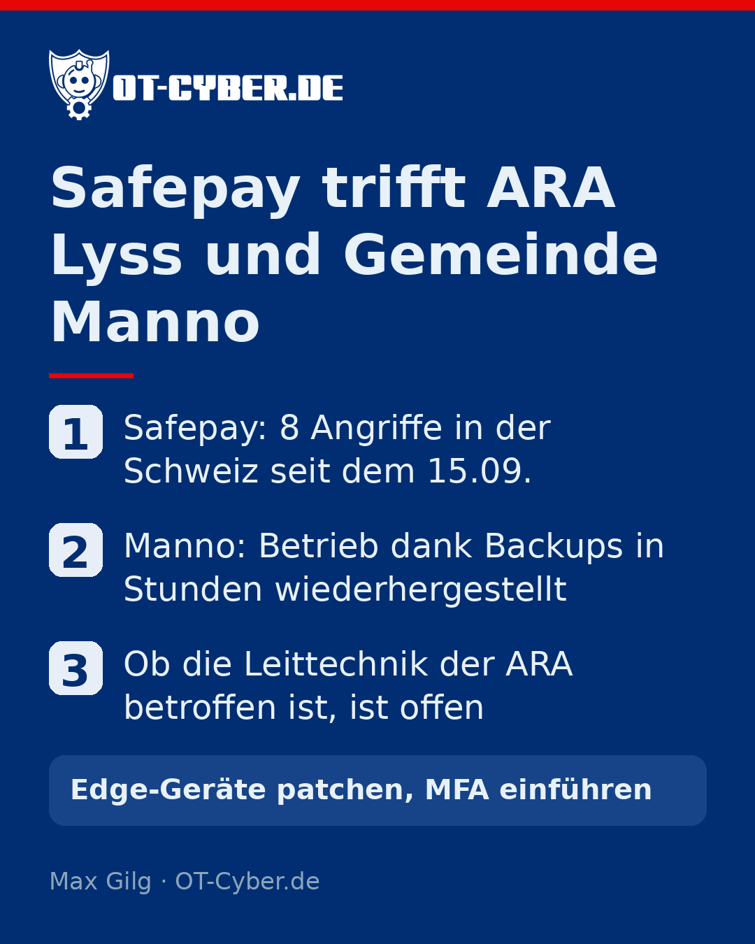 Infografik: Safepay trifft ARA Lyss und Gemeinde Manno