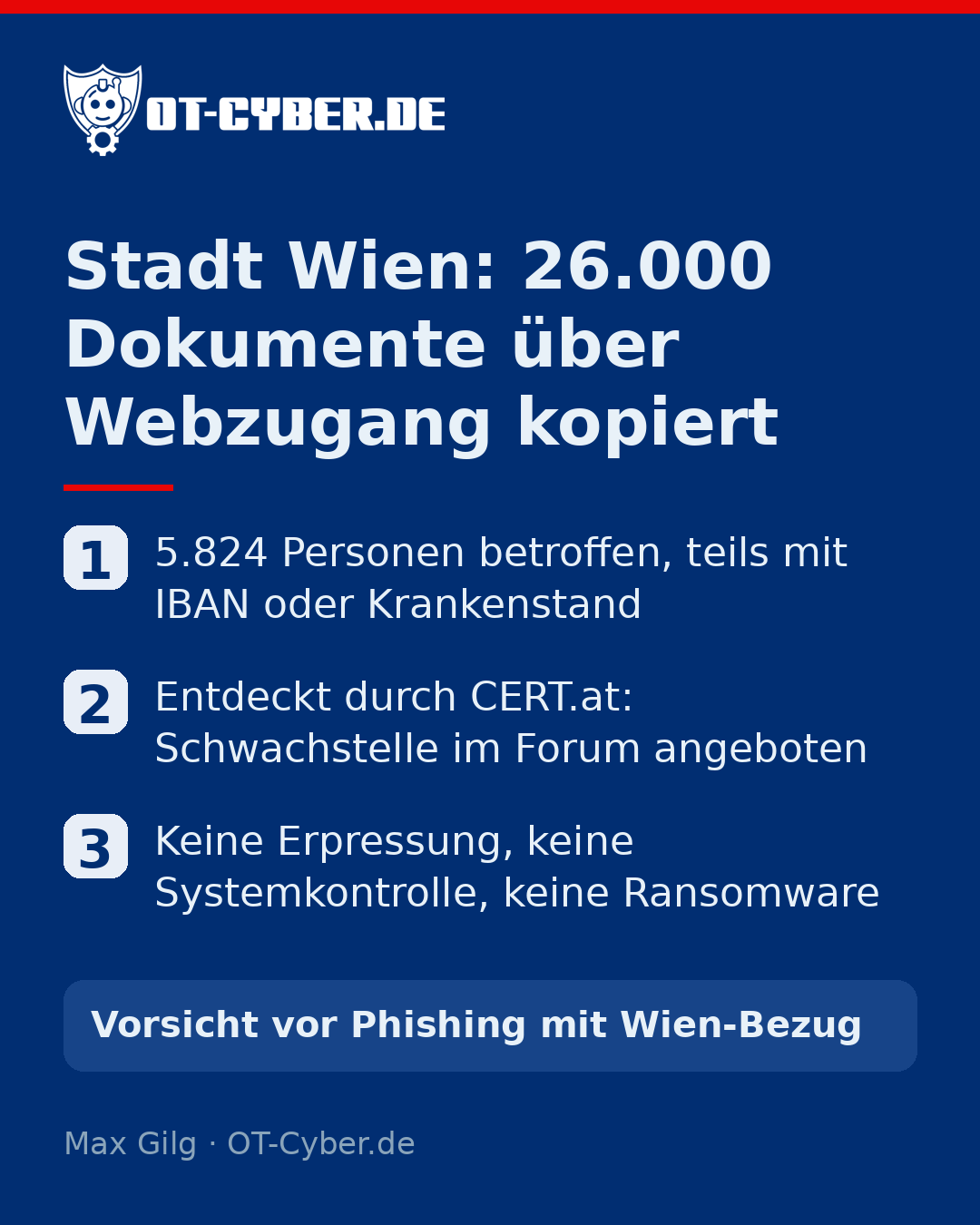 Infografik: Stadt Wien: 26.000 Dokumente über Webzugang kopiert